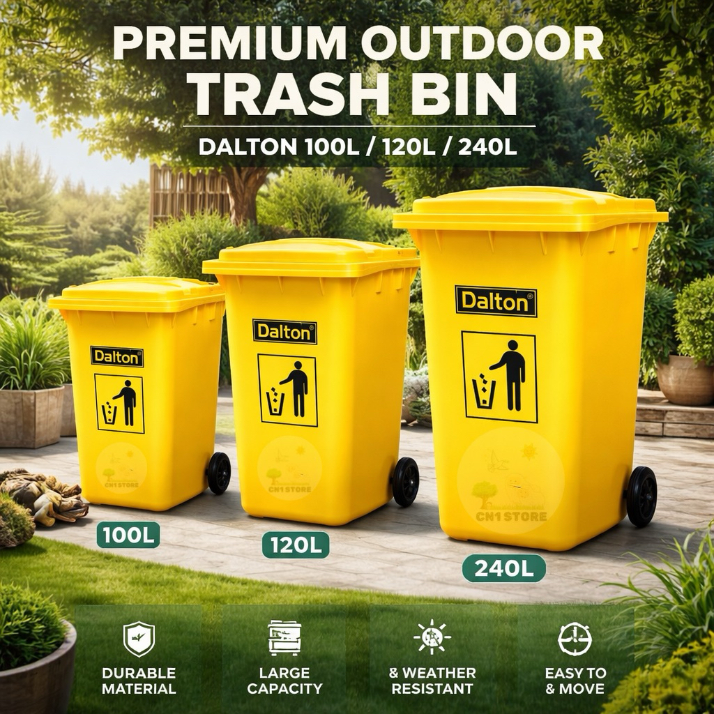 GRATIS ONGKIR SURABAYA SIDOARJ Tempat Sampah Roda 240 Liter Dalton Tempat Sampah Sulo Dalton