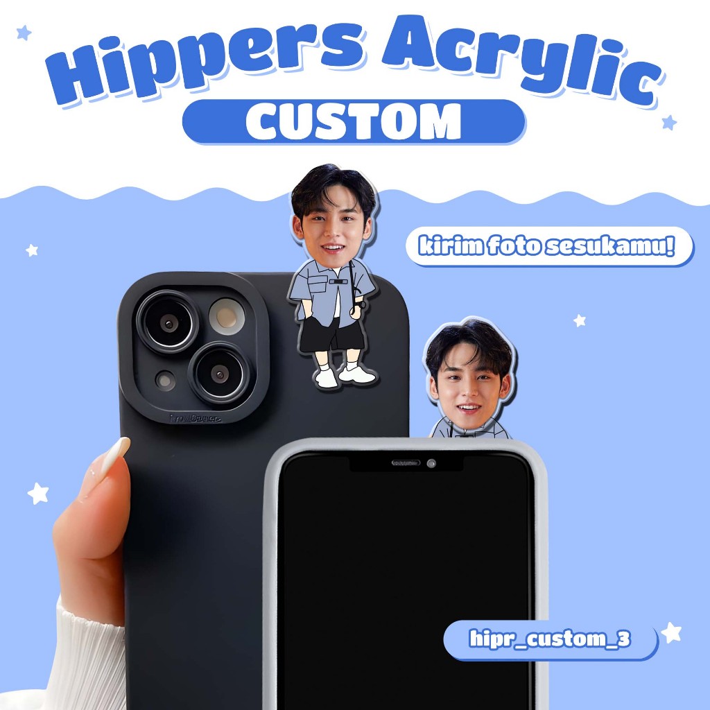 Hippers Acrylic Custom foto sendiri – Akrilik Custom Foto facegrid untuk Case HP & Dekorasi