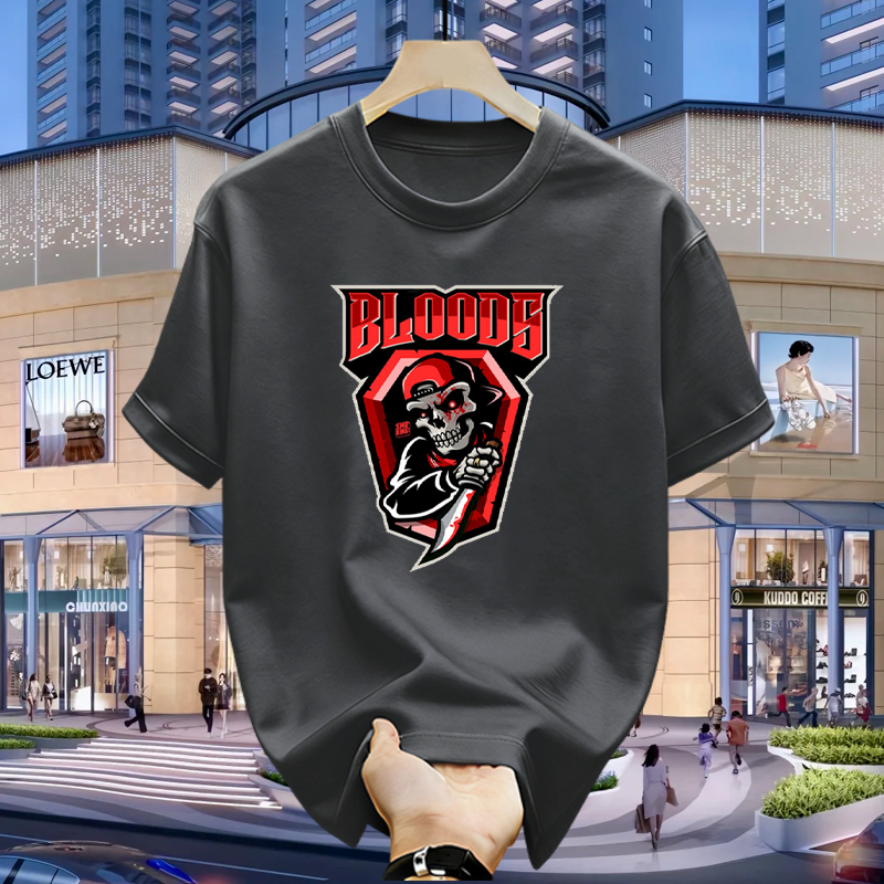 100% Original - Kaos Bloods Junior Design | Baju Pria Wanita Katun 24S Adem