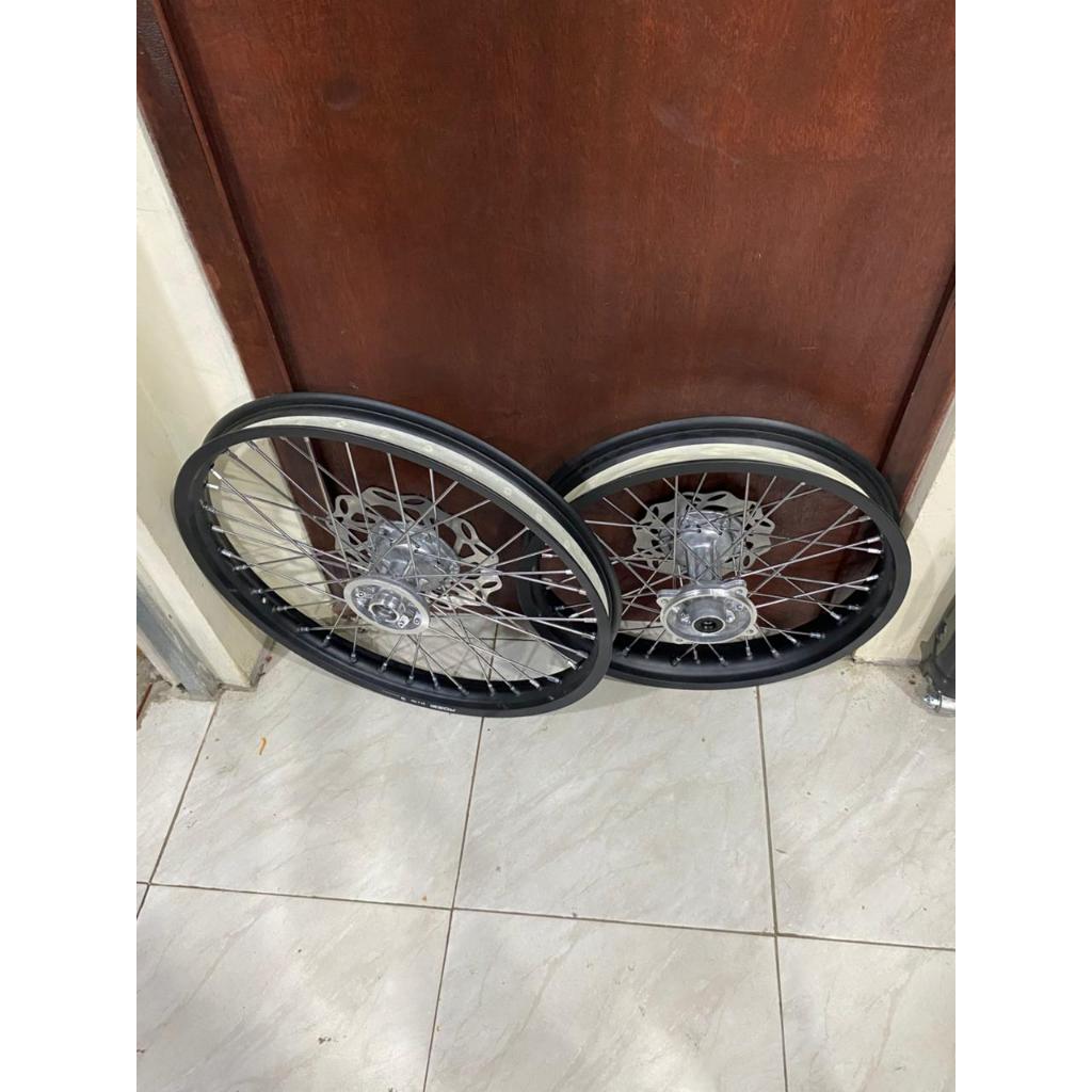 Roda KLX Offroad Ring 18/21 Velg Rossi Tromol Supercopy Bonus Piringan Cakram Tanpa Ban