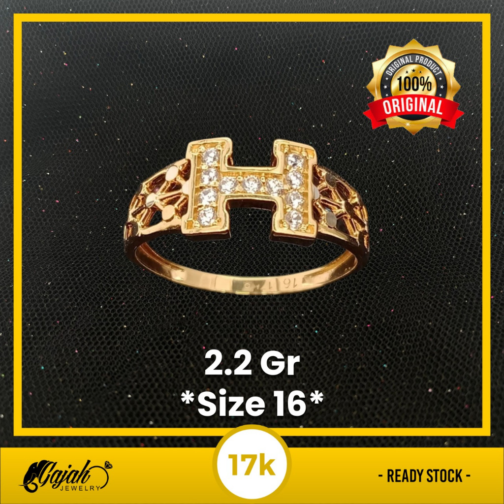 Cincin Emas 17K - Toko Emas Gajah - 2.2 Gram 699
