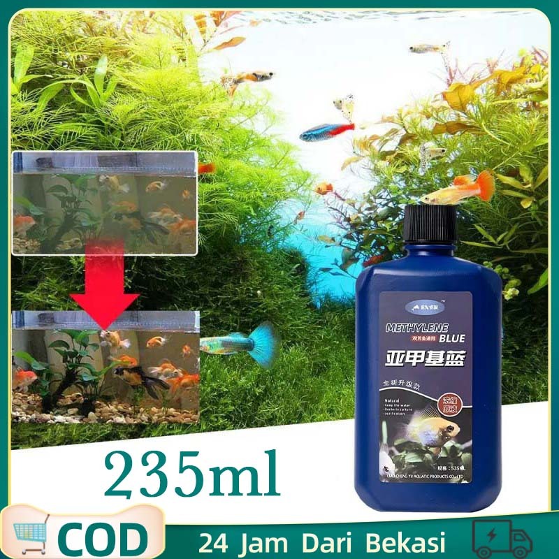 Obat Jamur Ikan 235ml Obat Ikan Berjamur Cairan Obat Cocok Untuk Ikan Hias Obat Biru Ikan Hias