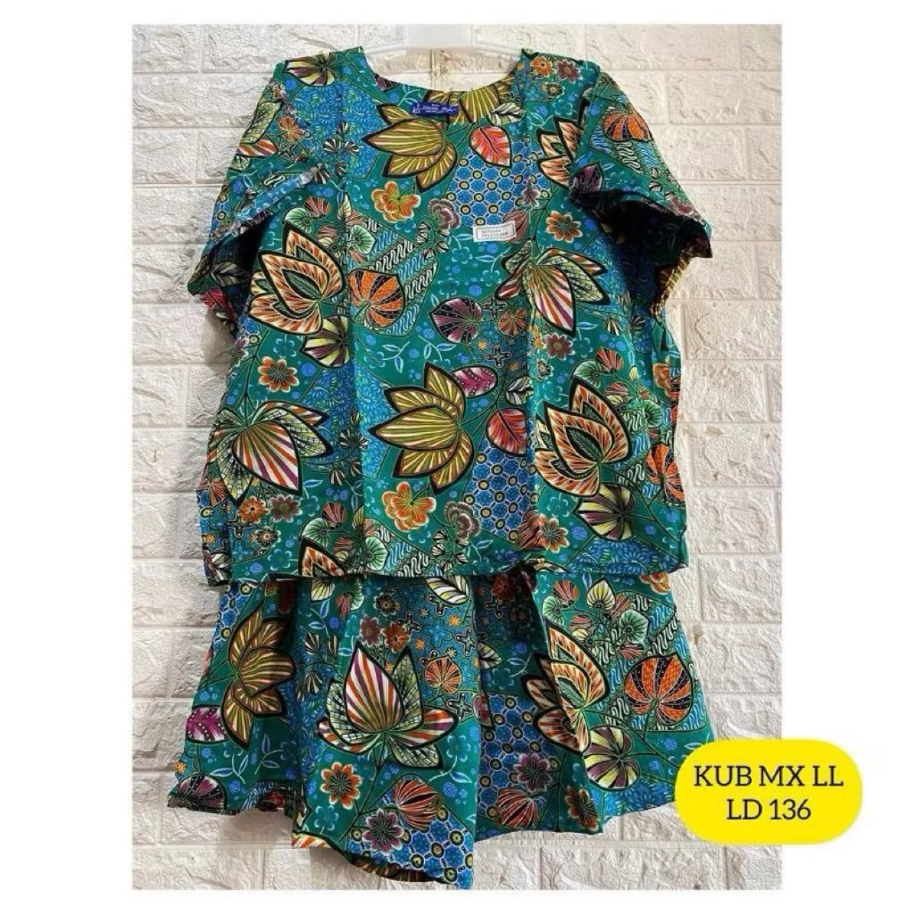 BAJU TIDUR PIYAMA KENCANA UNGU CELANA PENDEK BAHAN KATUN RAYON MODEL TERBARU