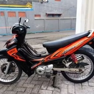 stiker striping grafik Jupiter Z Burhan 2006 2007 hitam orange original ygp