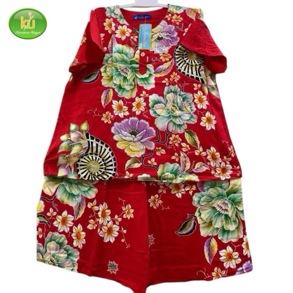 BAJU TIDUR PIYAMA KENCANA UNGU CELANA PENDEK BAHAN KATUN RAYON MODEL TERBARU