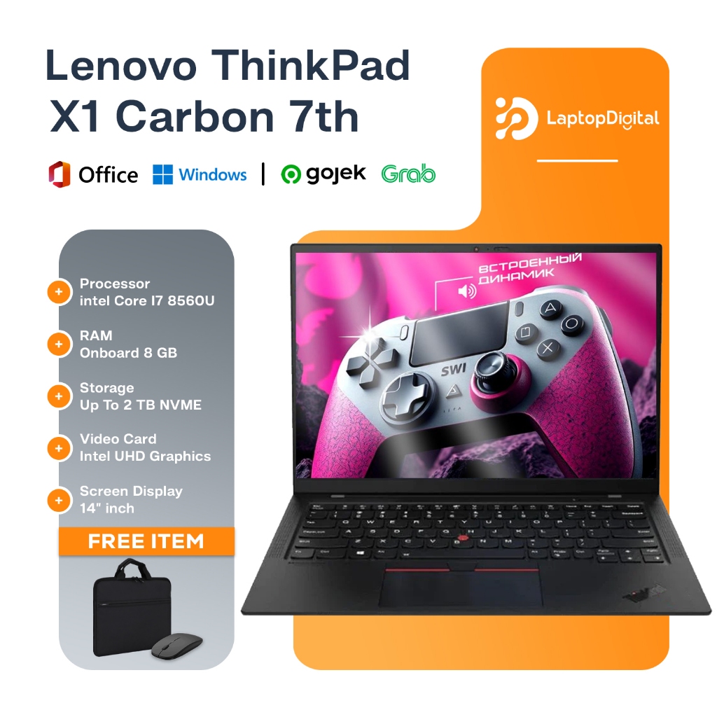 Lenovo X1 Carbon 7Th Touchscreen Core I7 Gen 8 Ram 16 Gb Ssd 1 TB NVME I Lenovo Touchscreen