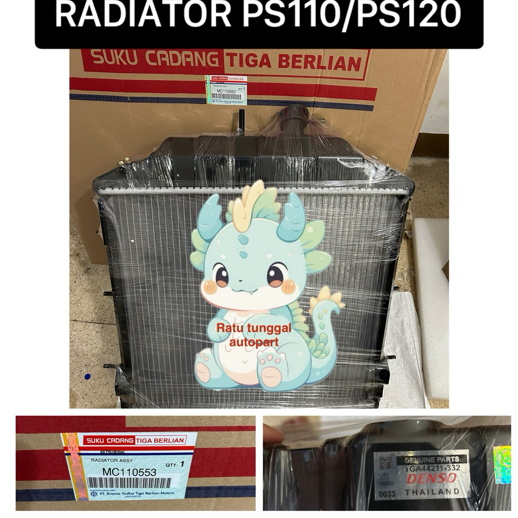 RADIATOR ASSY PS100/PS120 LAMA ASLI ORIGINAL DENSO THAILAND