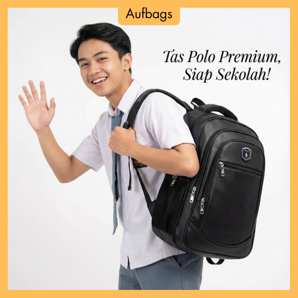 Tas Ransel Polo Pria Tas Ransel Polo Slot Laptop 3 Ruang Tas Polo Ransel Pria
