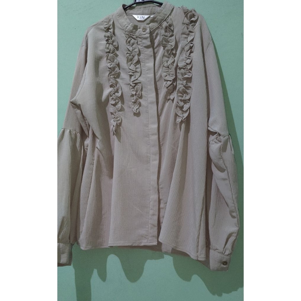 Preloved Blouse Kin Outfit warna sage green