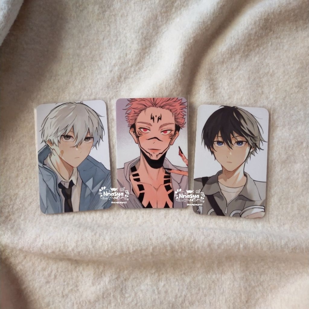 ANIME PHOTOCARD Blue Lock Jujutsu Kaisen Photocard isagi yoichi nagi seishiro sukuna fan merch by na