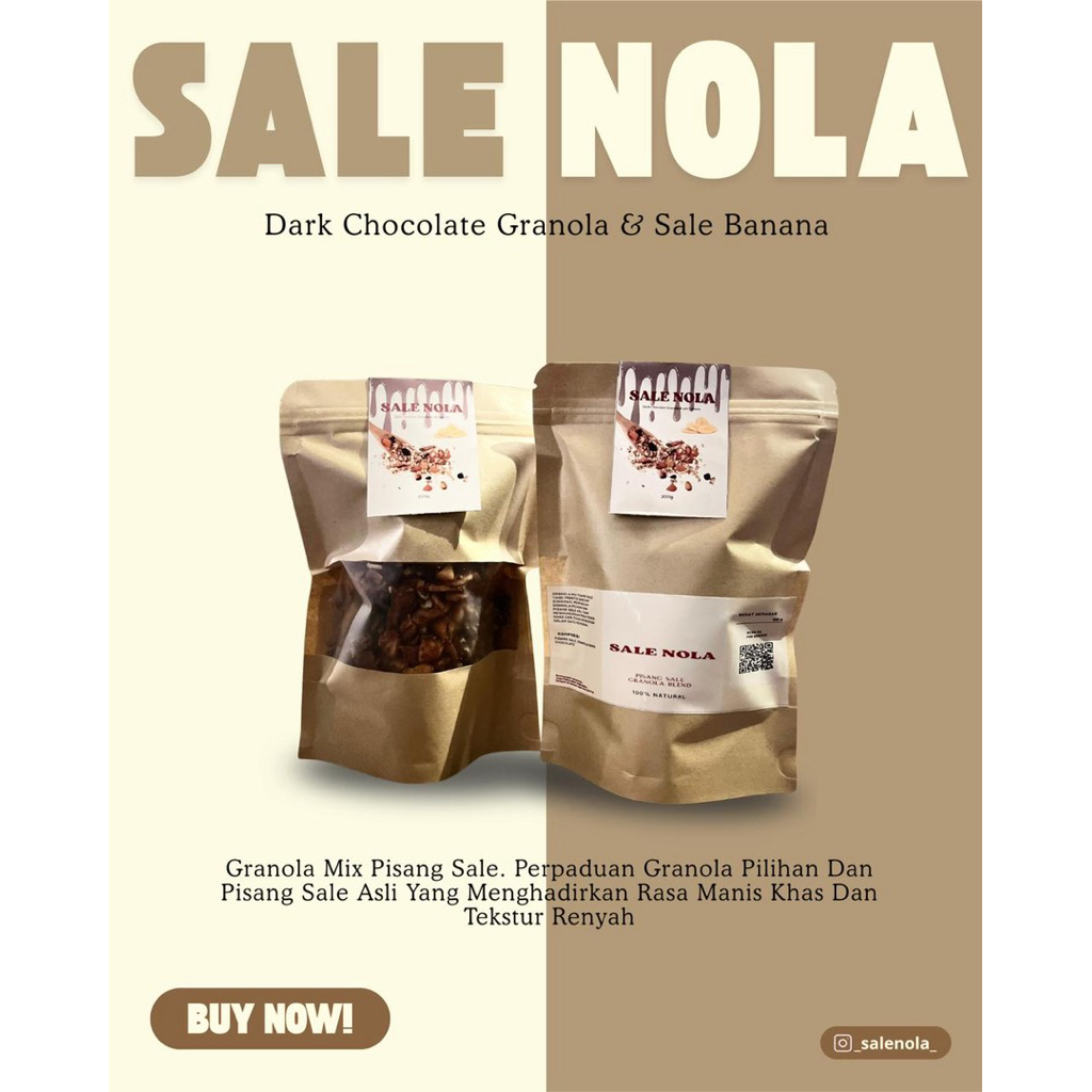 GRANOLA COKLAT MIX PISANG SALE