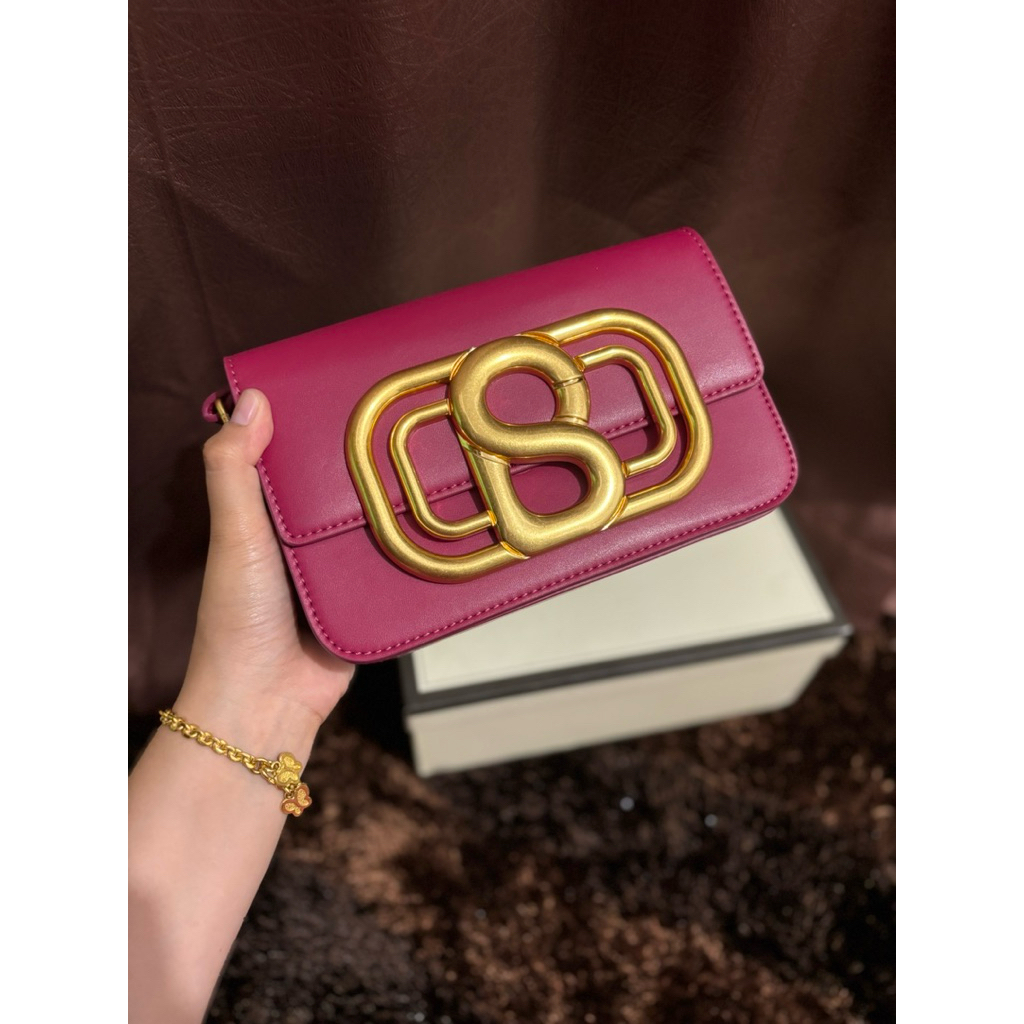 BRIANA BAG BUTTONSCARVES WARNA FUCHIA