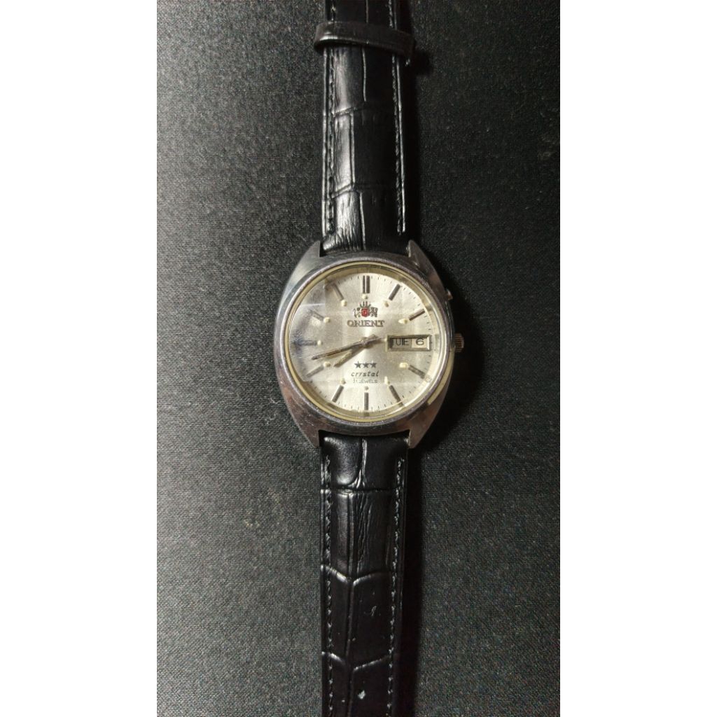 Jam Tangan Orient Crystal Tristar 70-80s