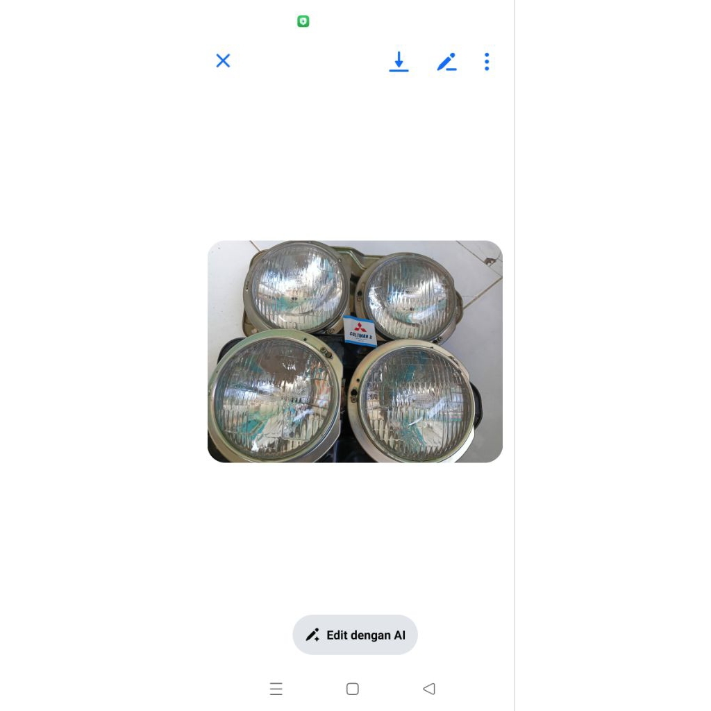 lampu set depan original truk umplung