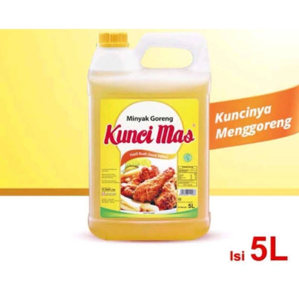Kunci Mas Minyak Goreng 5 Liter - Minyak Goreng Kunci Mas Jerigen 5L - minyak goreng promo - minyak 