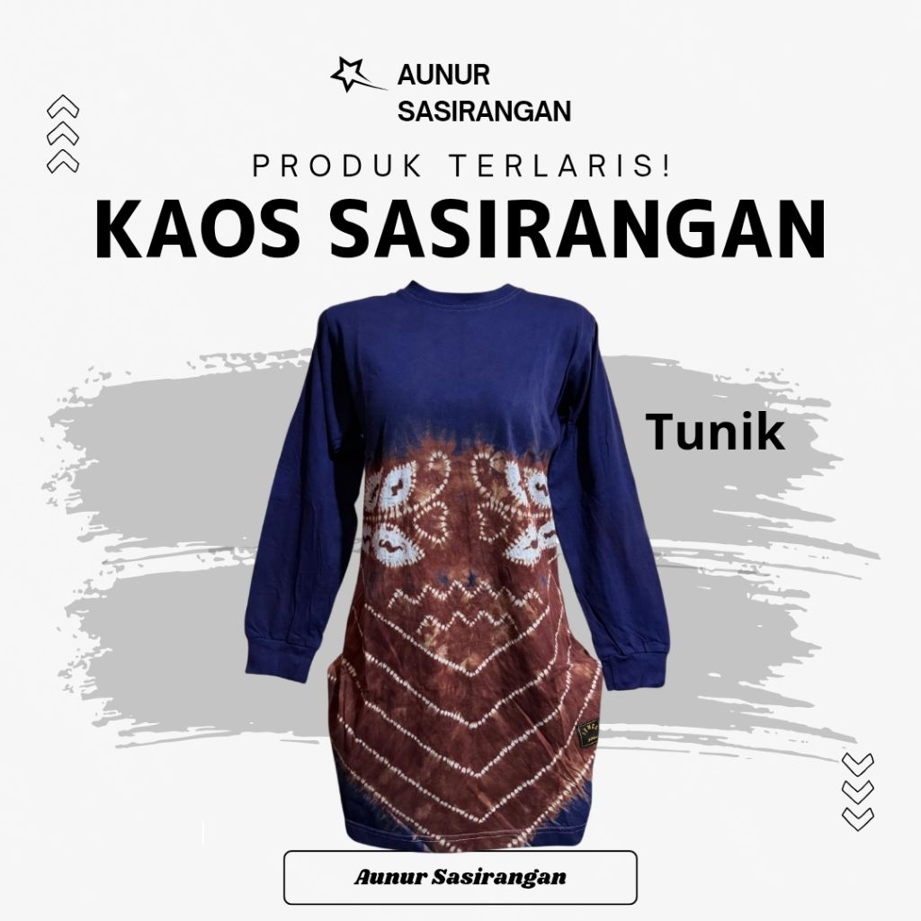 Kaos Sasirangan TUNIK - Bahan Cotton Combed