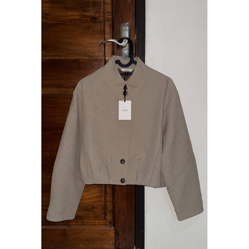 Ready Stock Jedda Semi Cropped Blazer (Grain)