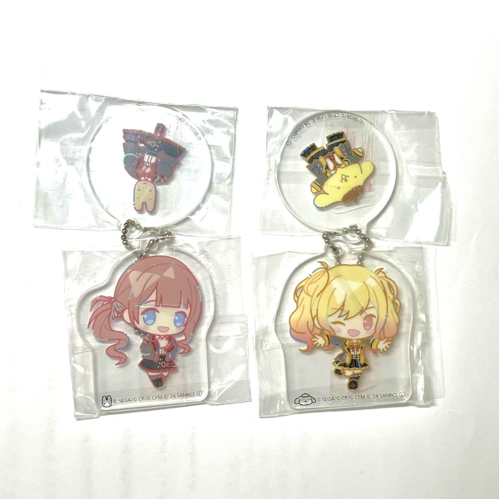 Official Project Sekai Sanrio Tenma Saki & Mochizuki Honami Acrylic Keychain PJSK PRSK