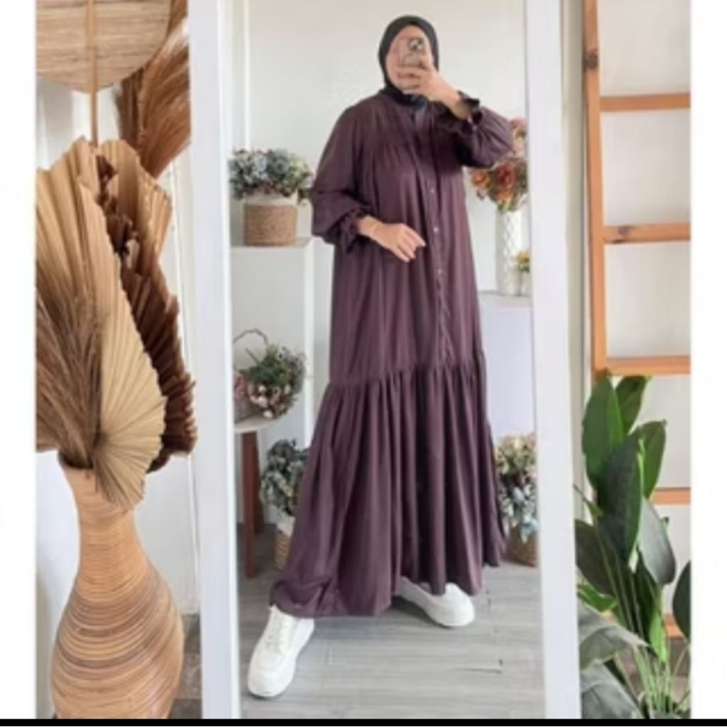 Gamis Adisty rayon twill premium
