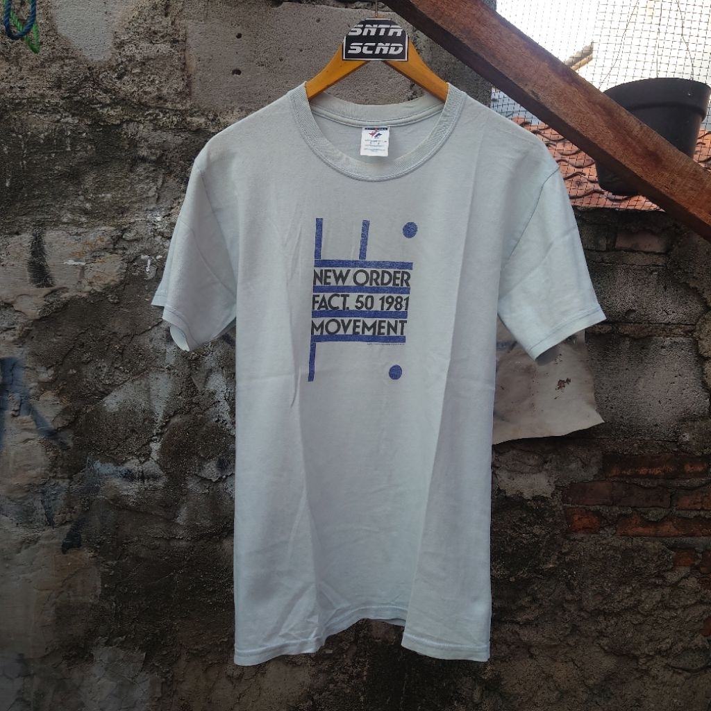 Kaos Band New Order Second Vintage Tag Jerzees