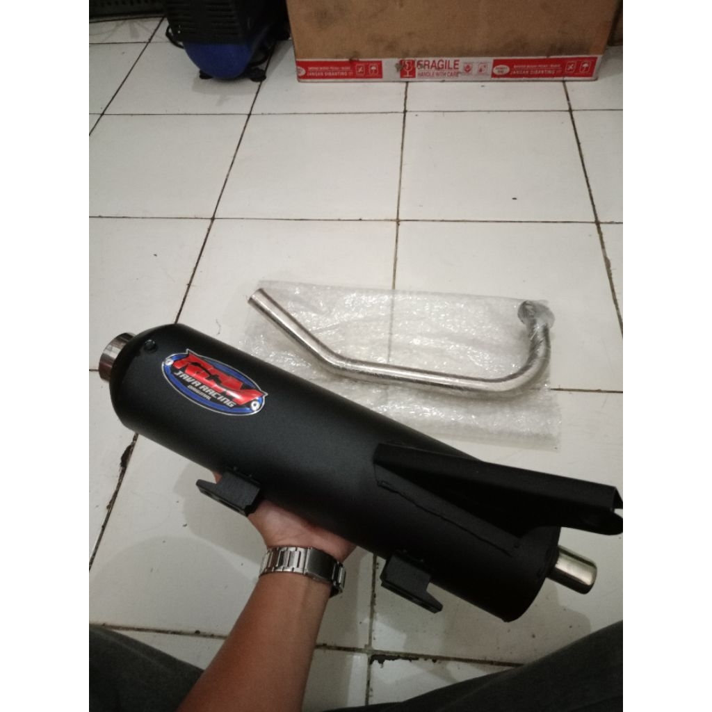 Knalpot standar racing rcm original adem mio sporty/smile