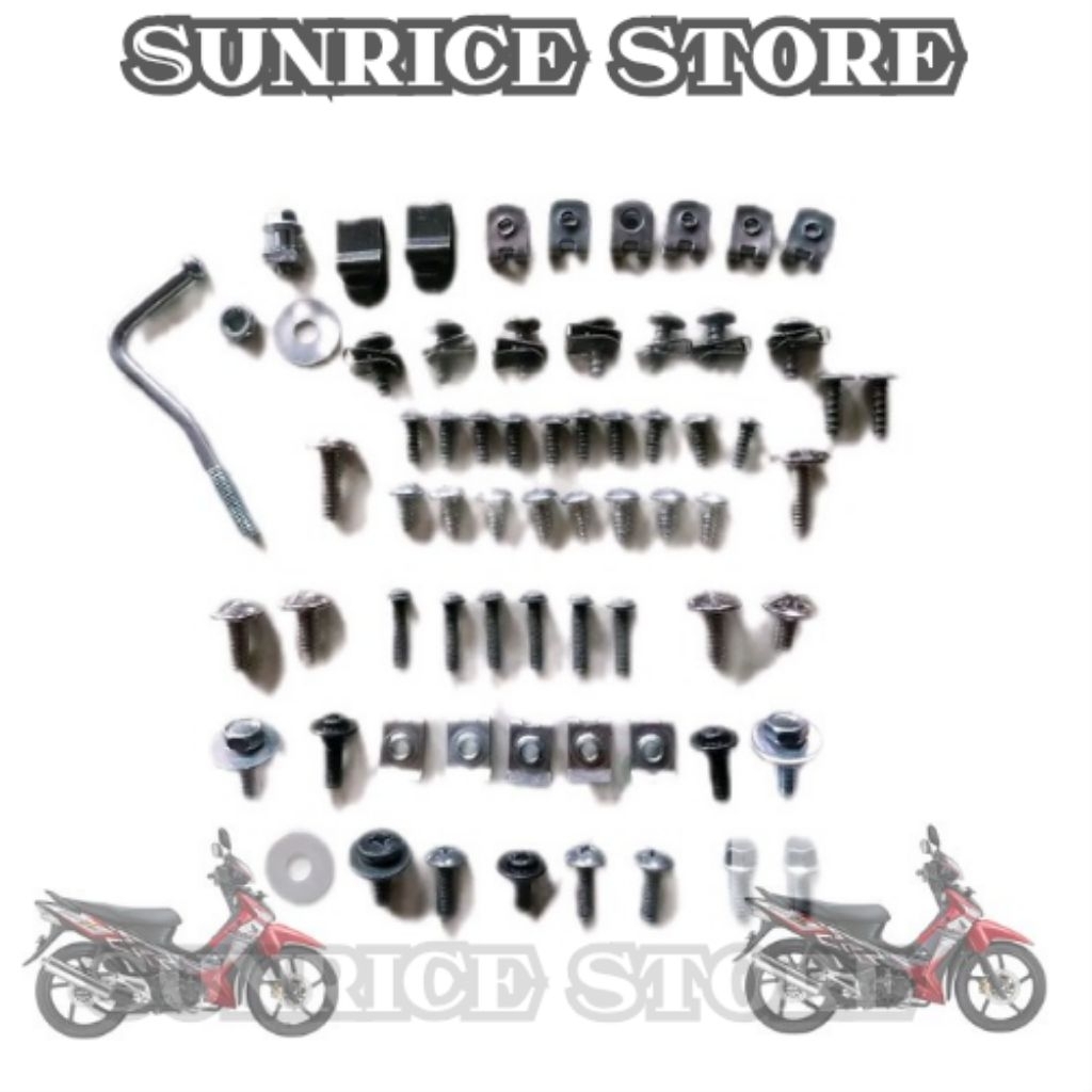 Baut Body Supra X 125 - Baut Skrup Full Body Honda Supra X 125 Tahun 2006 - 2012