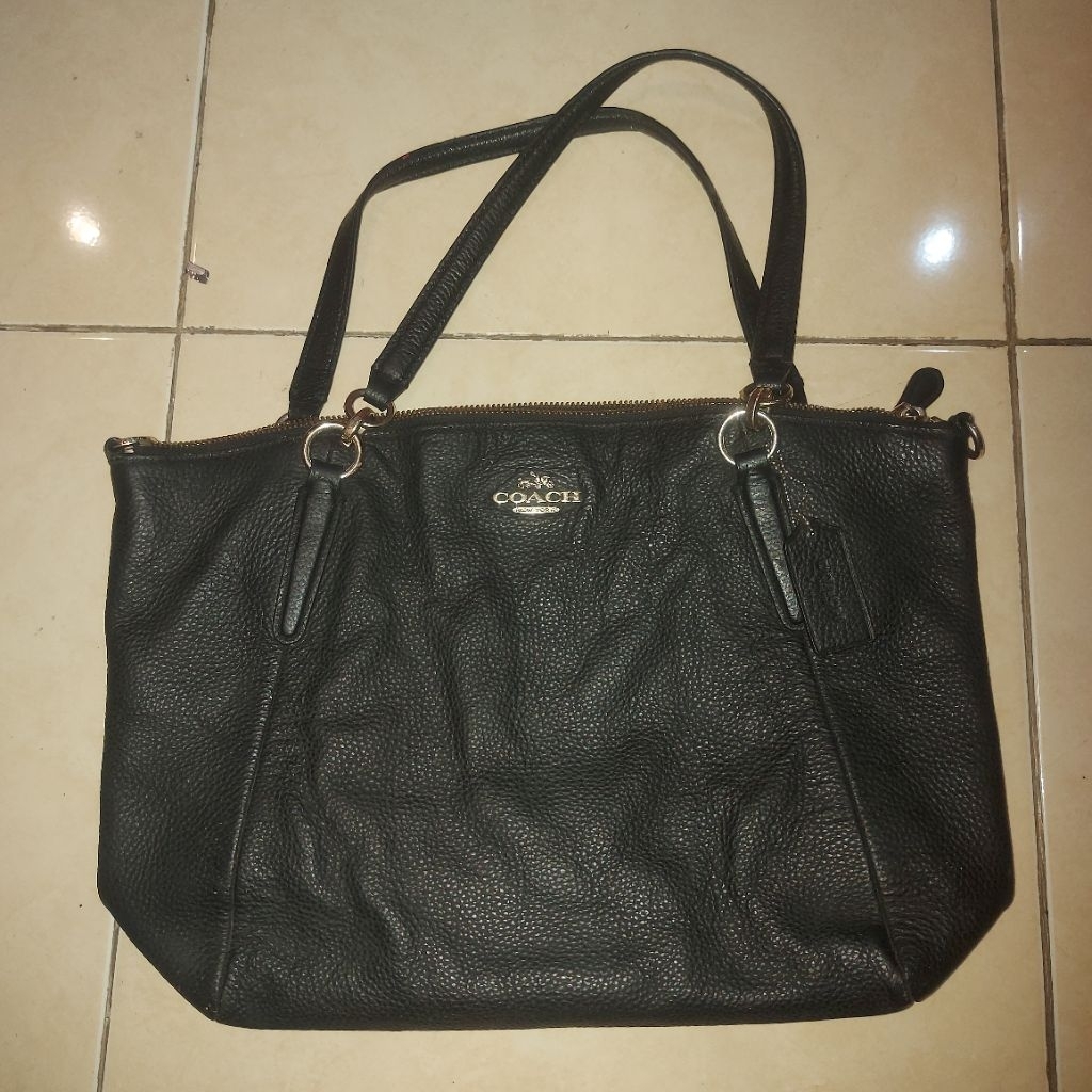 coach tote bag hitam