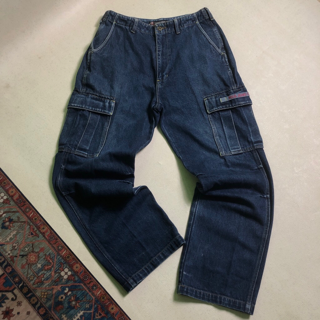 LONG PANT JEANS CARGO CELL PHONE RL POLO RALPH LAUREN VINTAGE / SIZE 32x32