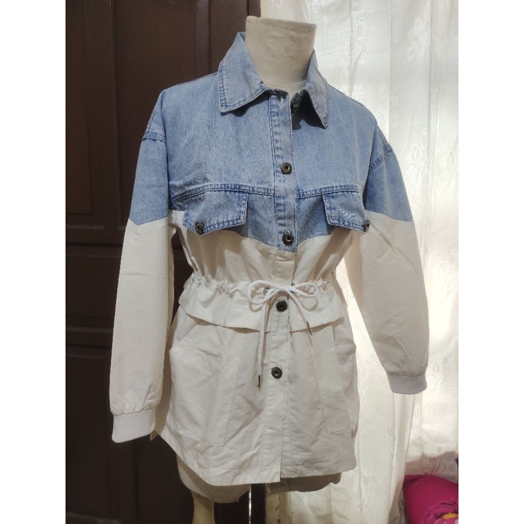 Jaket parka jeans ( Preloved)