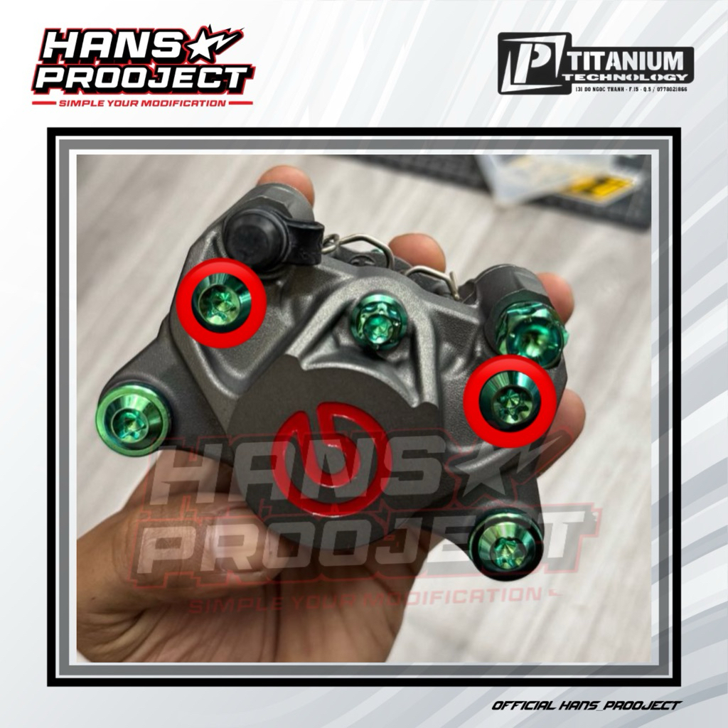 Baut TITANIUM Kaliper Brembo KTC 2P (2Baut)