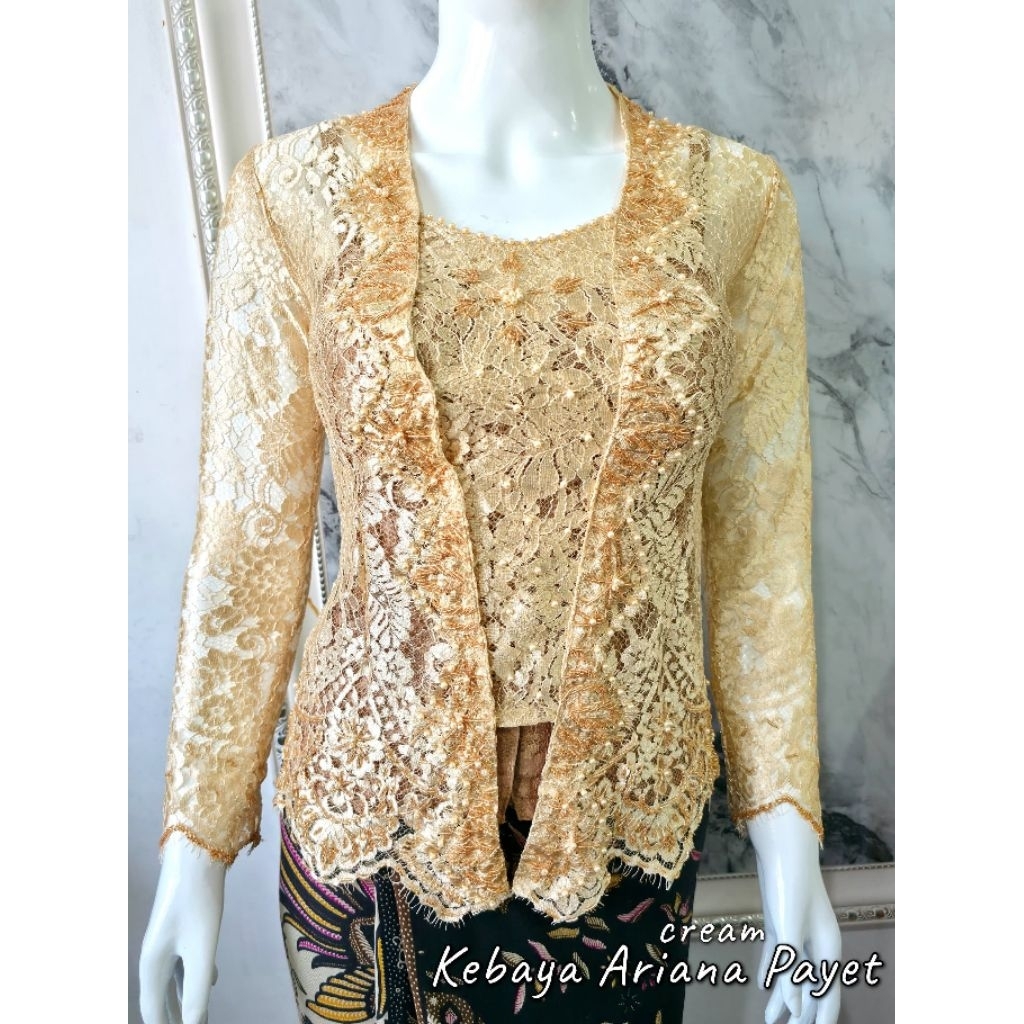 ATASAN KEBAYA BALI PAYET SEMIFRANCE LENGAN PANJANG | KEBAYA PAYET SEMIFRANCE PREMIUM