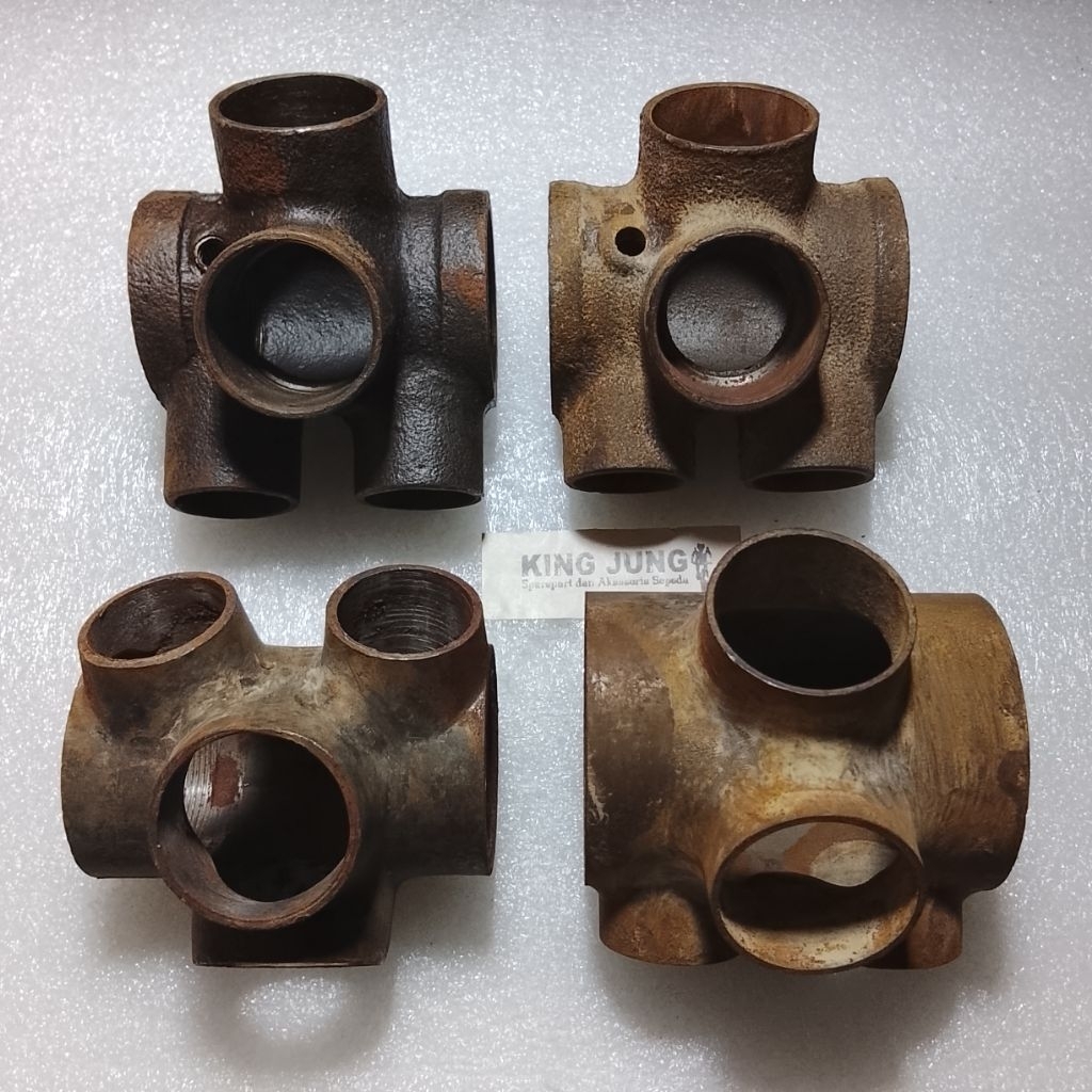 Sambungan rangka sepeda jadul vintage klasik sambungan frame bawah onthel jepang India Hima raleigh