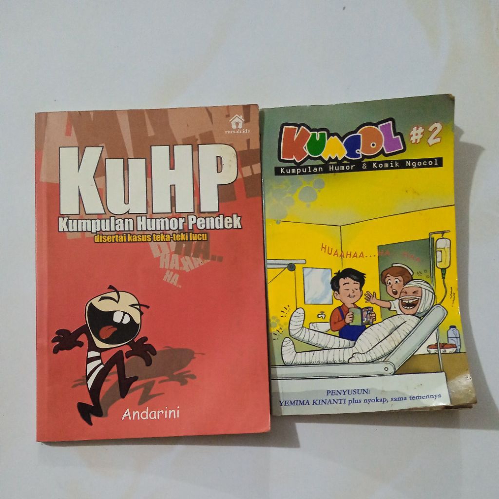 Preloved 2 buku Kumpulan Humor Pendek dan Teka Teki Lucu