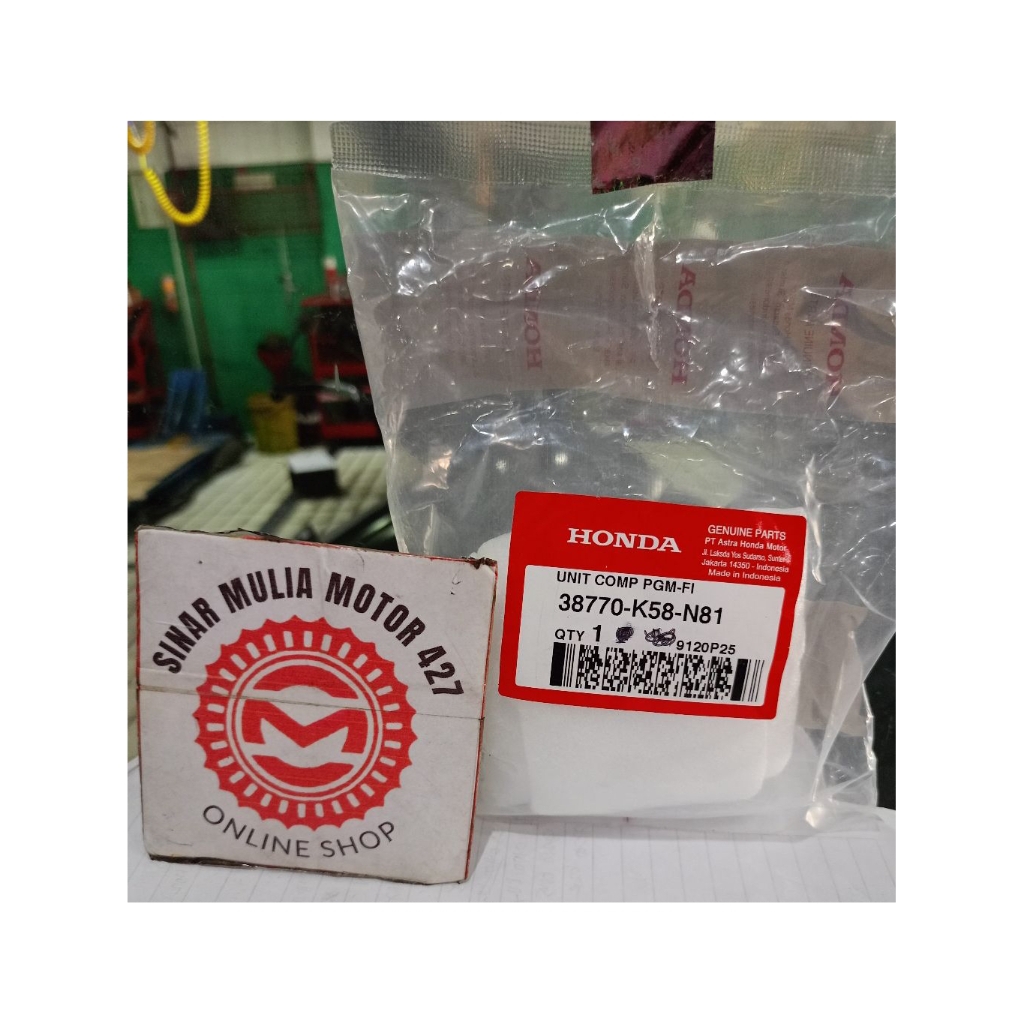 Honda ECU Unit Comp PGM-Fi ECM Revo X Fi Injeksi New Ori AHM 38770-K58-N81