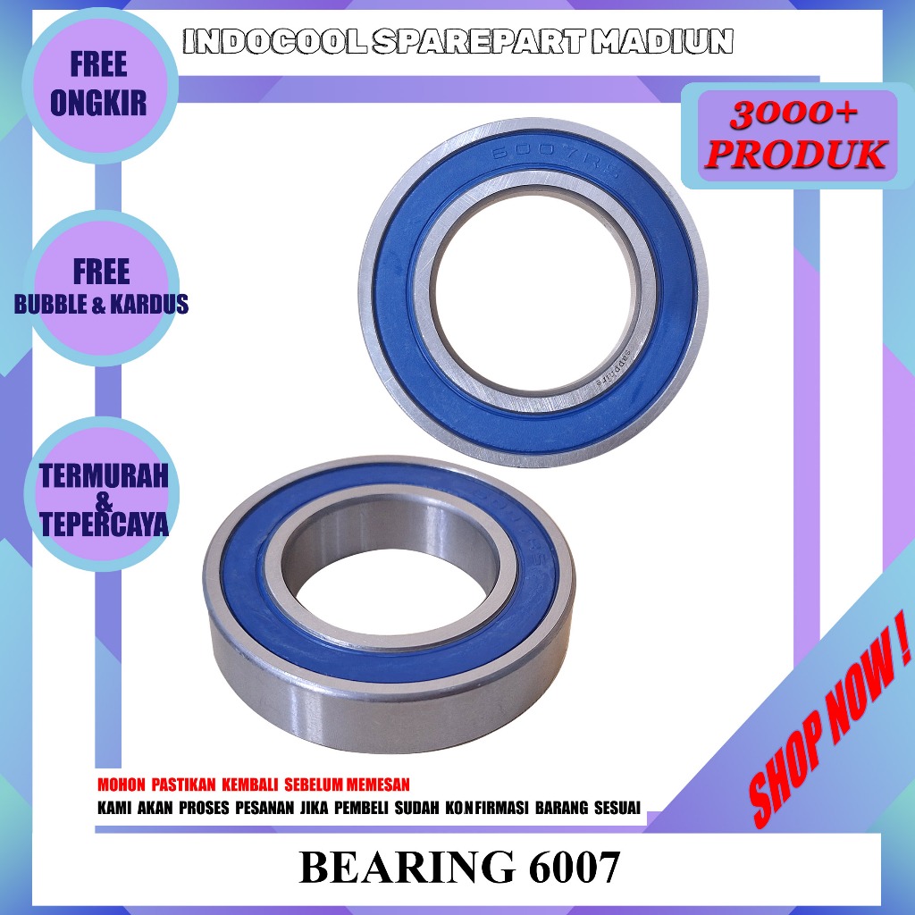 6007 SPAREPART BEARING / LAHER BEARING 6007