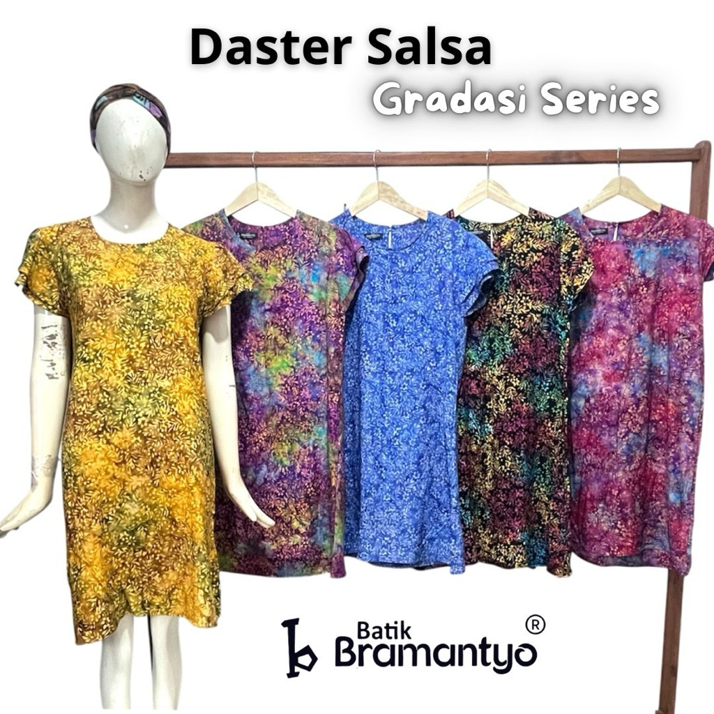 DASTER SALSA 1 GRADASI WARNA BATIK CAP