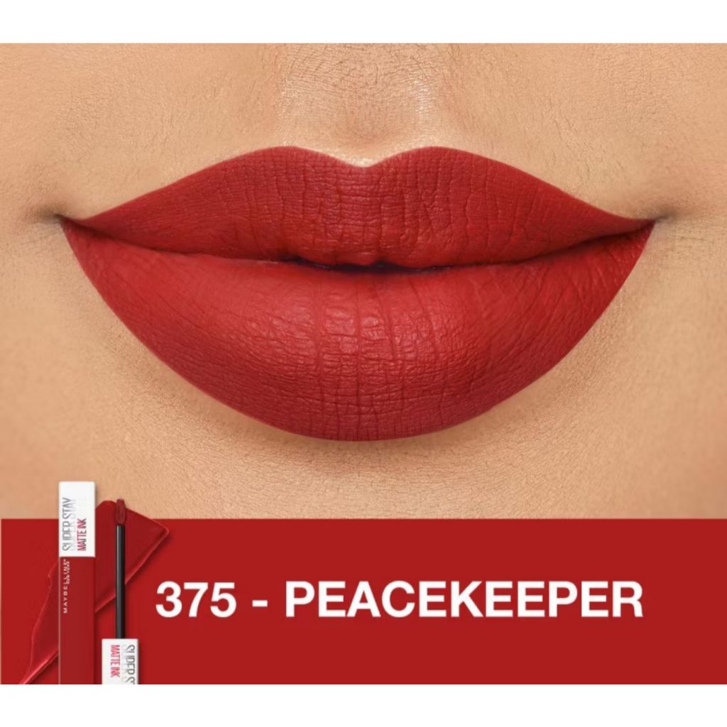 MAYBELLINE Superstay Matte Ink Liquid Long Lasting Waterproof - 375 PEACEKEEPER- Exp 08/2028