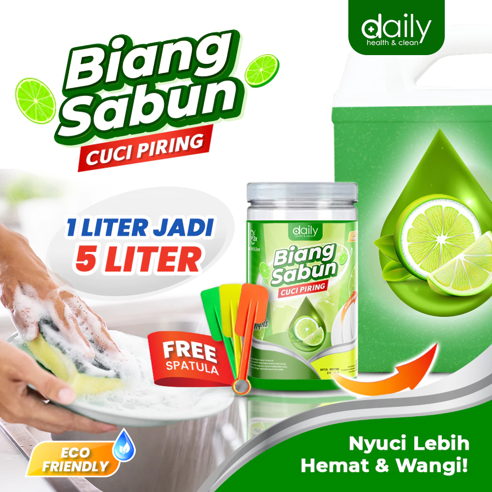Biang Sabun Cuci Piring 1kg Jadi 5L - Sabun Cuci Piring Ekstra Ampuh Bersihkan Lemak