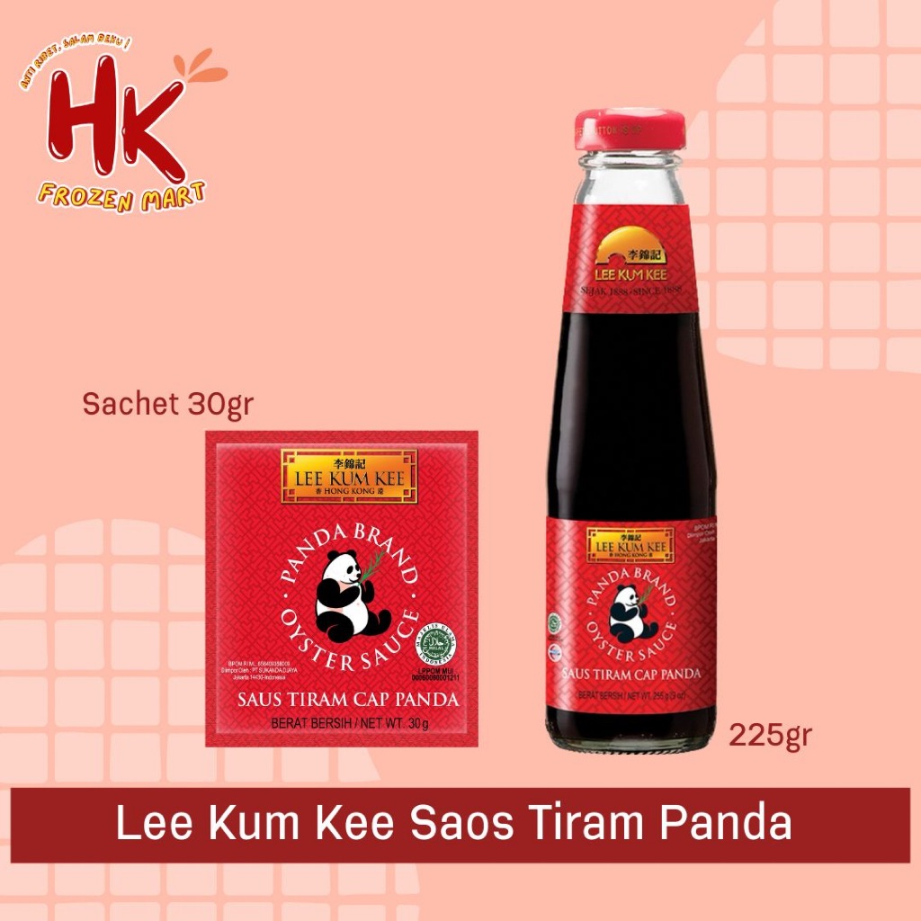 Lee Kum Kee Saos Tiram Cap Panda 30gr & 225ml | oyster sauce saus premium saori HK FROZEN MART
