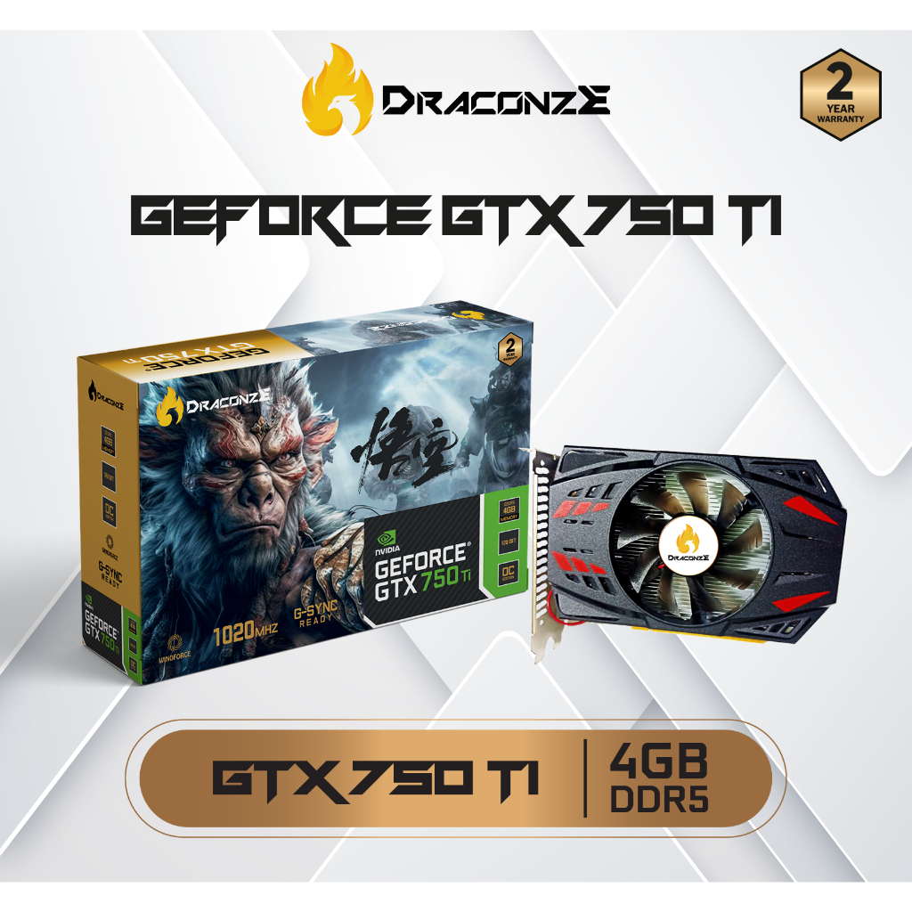VGA CARD / VGA NVIDIA GTX750 / VGA GTX750 / VGA DRACONZE GTX750 TI 4GB DDR5 128BIT
