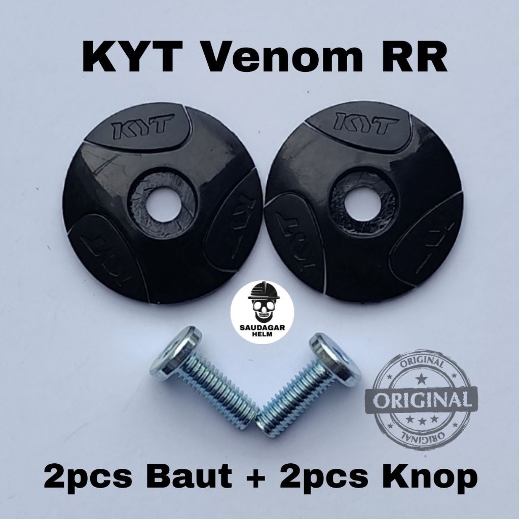 Bold Knop Helm KYT Venom RR | Knop baut Helm KYT Venom RR | Side cover Helm KYT Venom RR