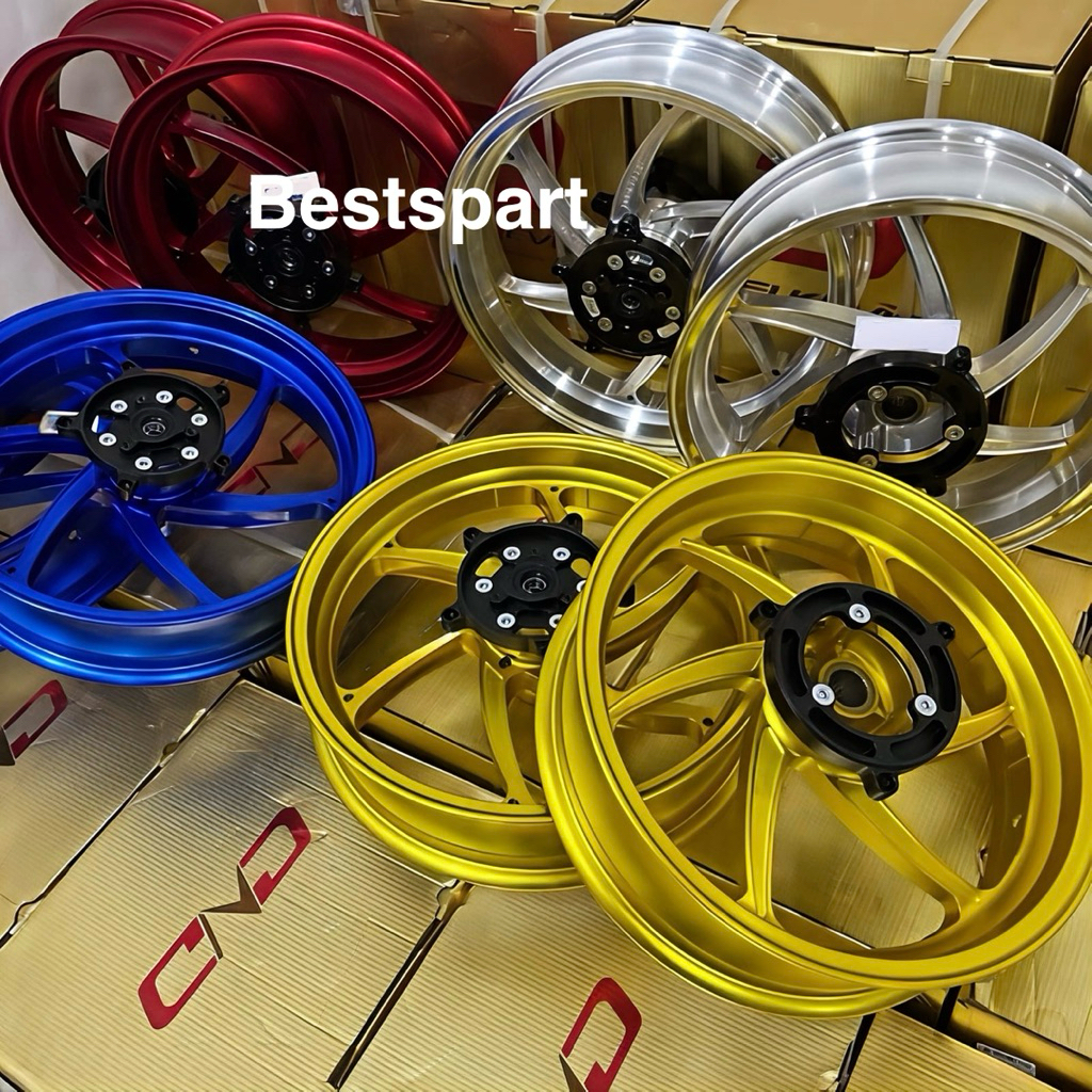 VELG RACING DELKEVIC DND XMAX 300 YAMAHA DEPAN BELAKANG SINGLE DISC DAN DOUBLE DISC ORIGINAL DND DEL