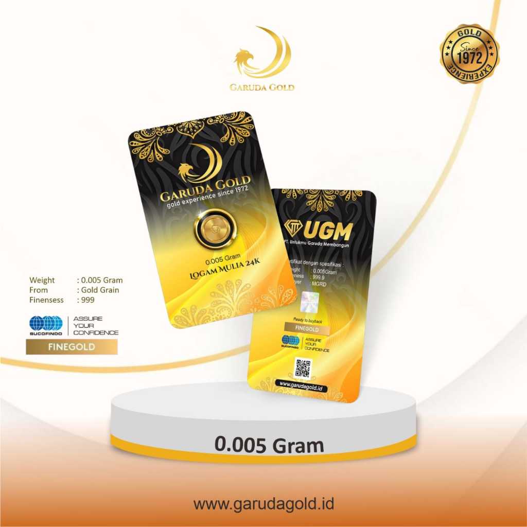 Garuda Gold 0,005 Gram Emas Batangan Bersertifikat