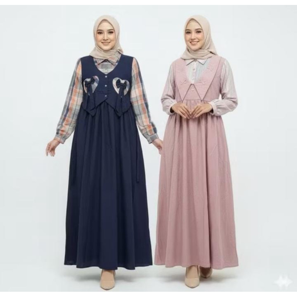 Gamis DNS triset katun premium