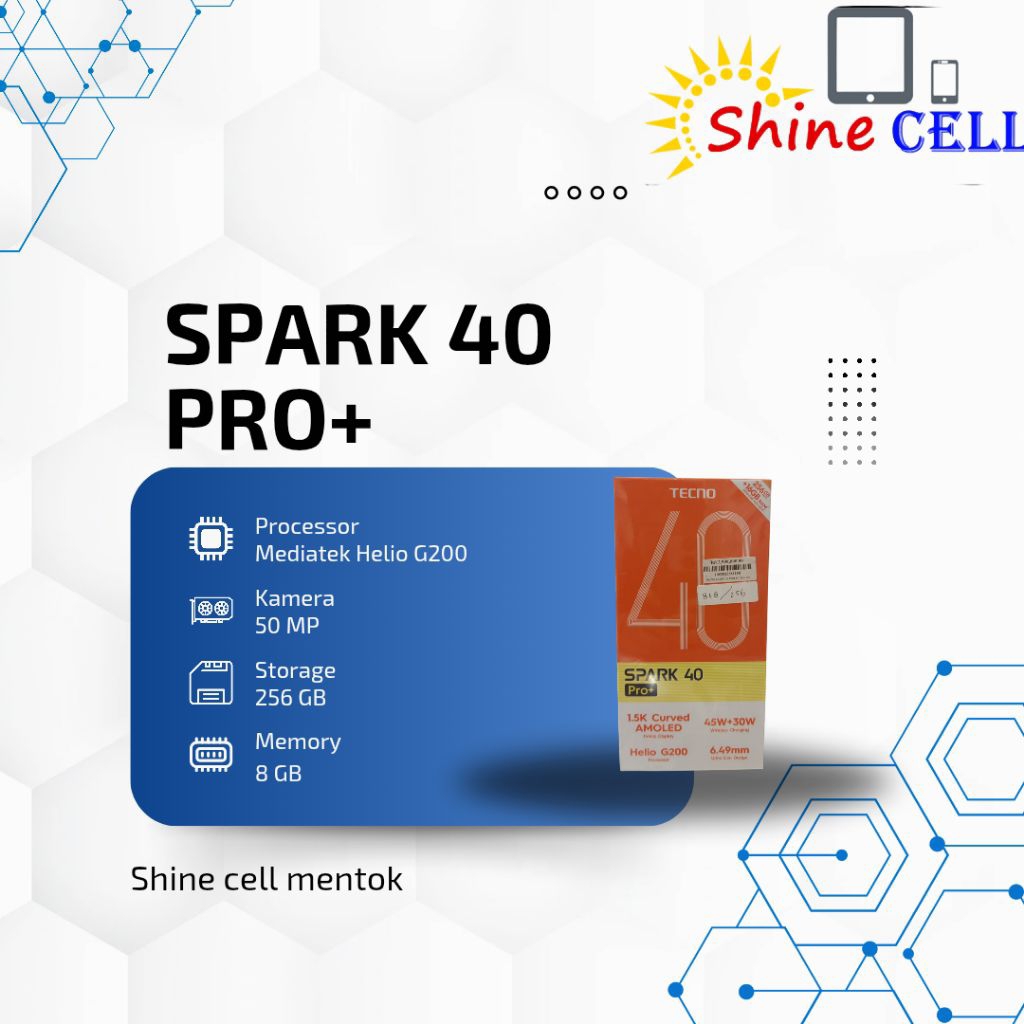 Tecno Spark 40 Pro Plus 8/256