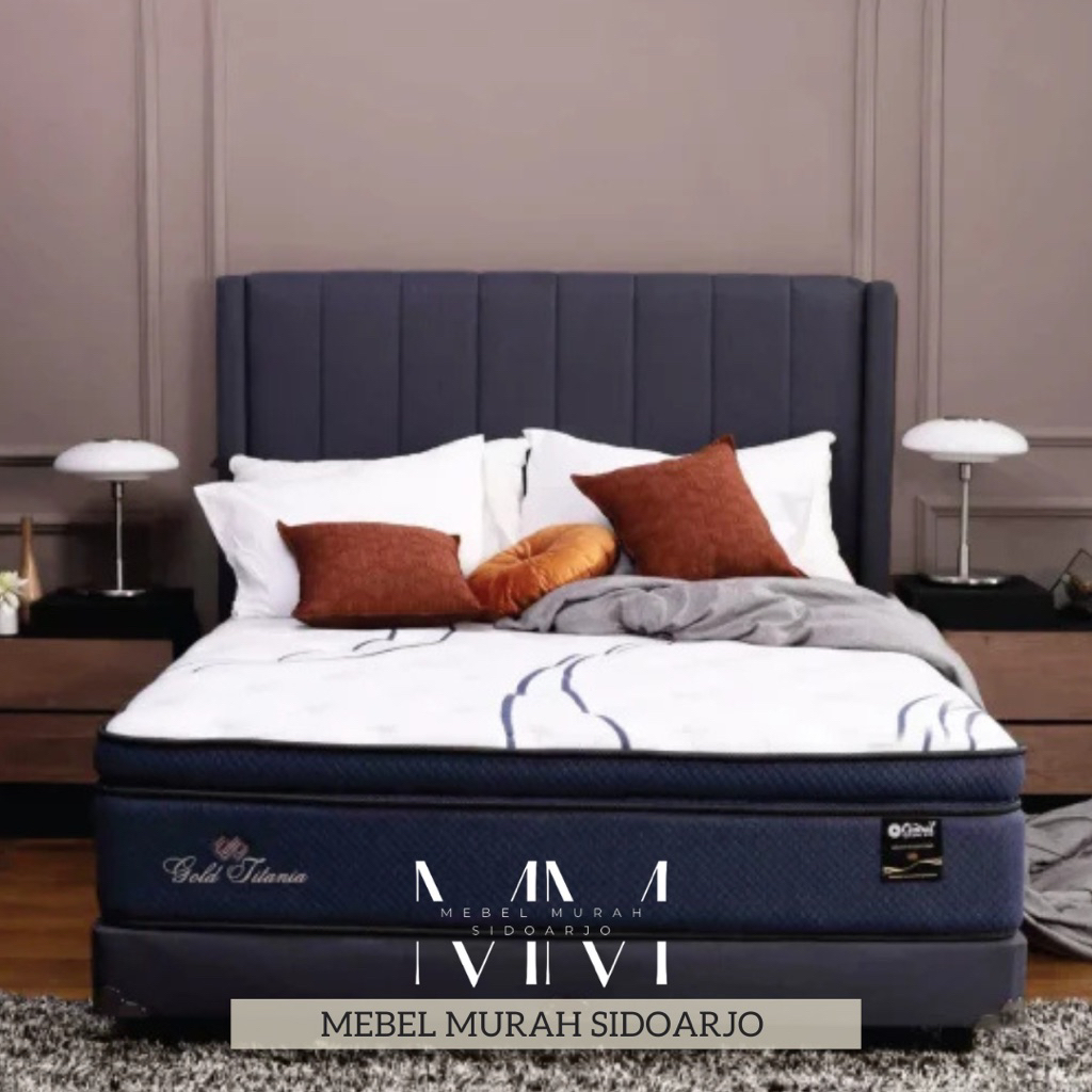 Springbed Central Gold Titania With a natural Latex Layer Central Gold Edition Series ukuran 90x200 