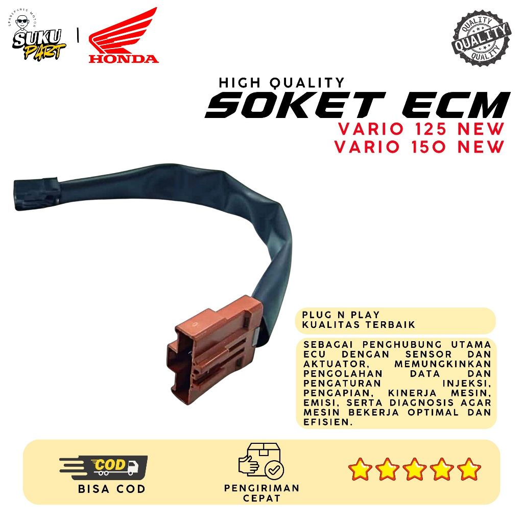 SOKET ECM VARIO 125 SOCKET ECU HONDA VARIO 125 OLD VARIO 125 NEW VARIO 150