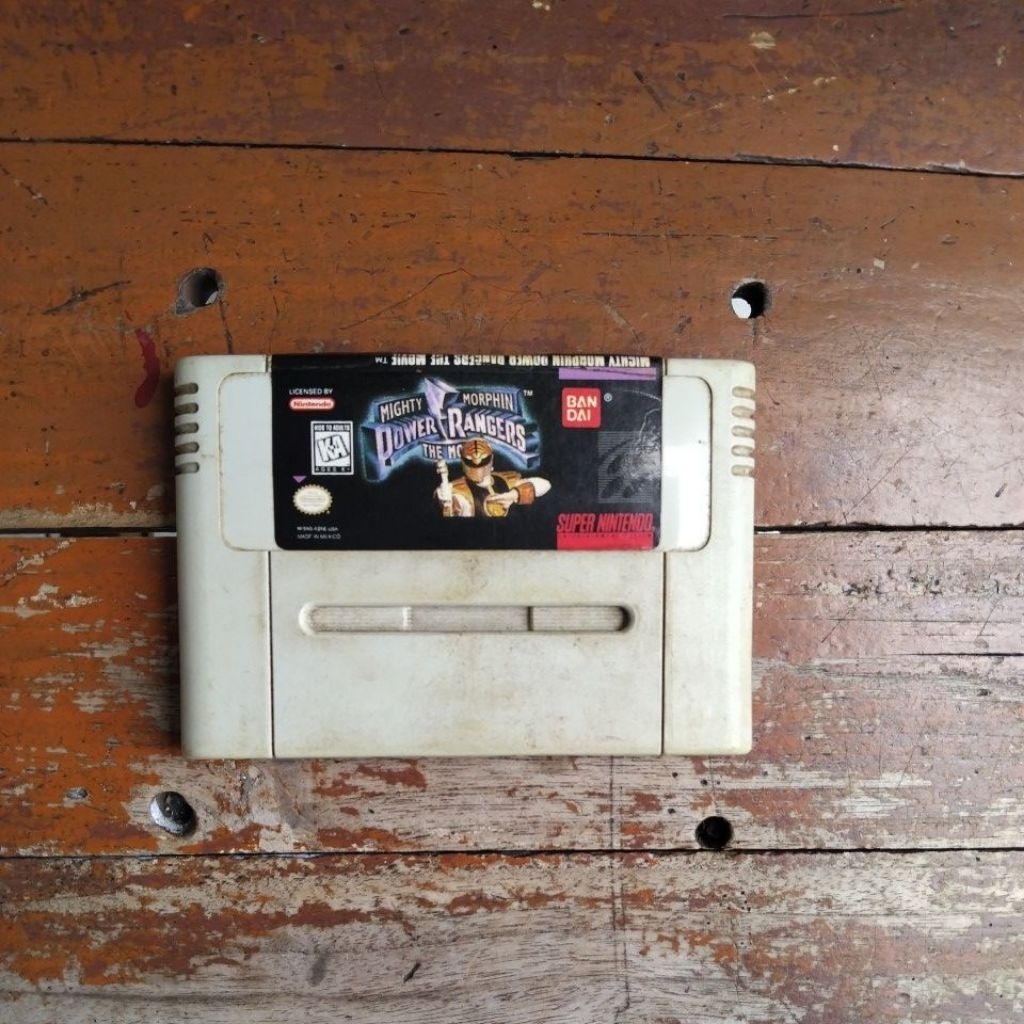 KASET GAME SUPER NINTENDO"POWER RANGER"