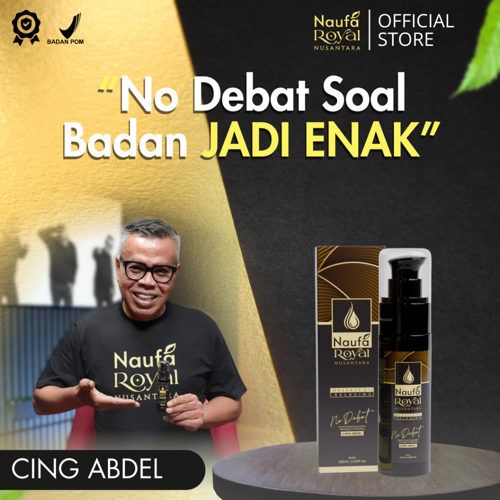Naufa Royal Nusantara Massage Oil Relaxing | Minyak Pijat Herbal BPOM Resmi