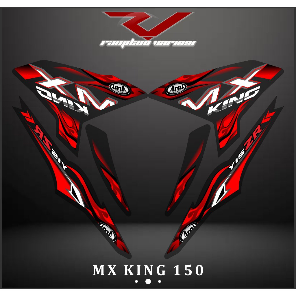 STRIPING STIKER TRANSPARAN MX KING 150/STIKER MX KING/STRIPING STIKER MX KING 150 KEREN
